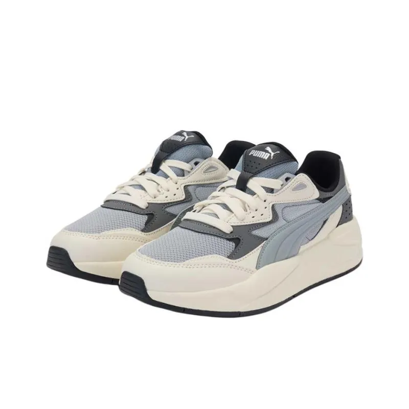 PUMA X Ray Speed Anti Slip Wear Resistant Low Top Casual Shoes Unisex White Gray-2