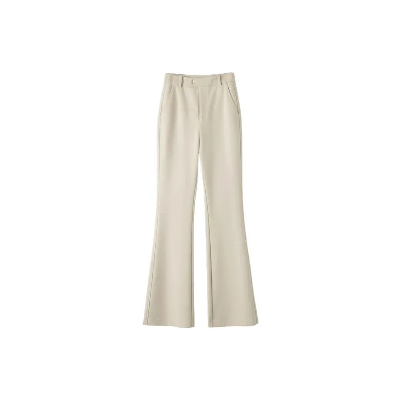 Late White Casual Pants Women's-2