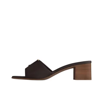 LOUIS VUITTON Capri Slide Slippers 4.5cm Women's Dark Brown