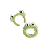 Green-Eyed Frog Hair Band+Headband[Two-Piece Set]