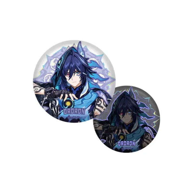 GenShin Marlene Kinich Kazine Shinoning Nata Theme Collection Figure Print Oloren Chaska Genshin Badges-4