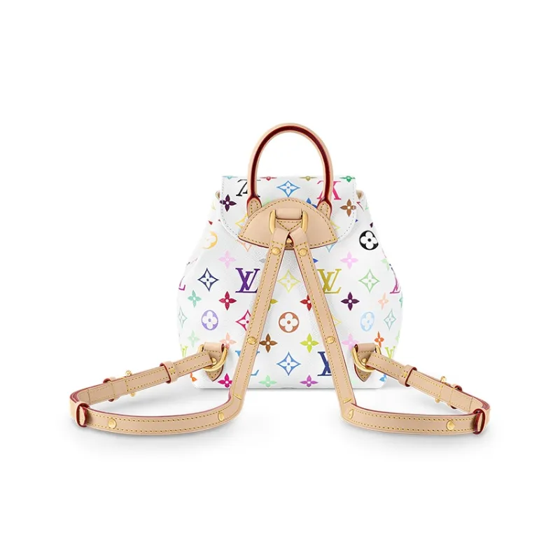 LOUIS VUITTON X Takashi Murakami Venice Backpack White Multicolored-2