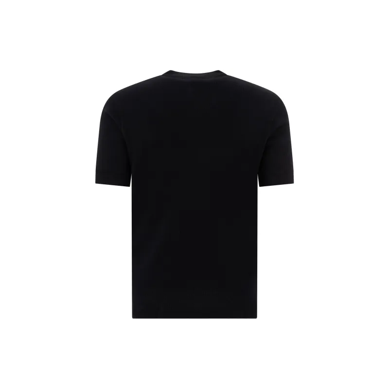 TOM FORD Fine Ribbed Logo Embroidered T Shirt-1
