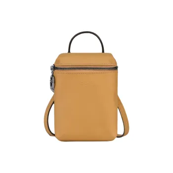 LONGCHAMP Le Pliage Xtra Cow Leather Shoulder Bag Crossbody Bag Handbag Mini Women's Honey Yellow