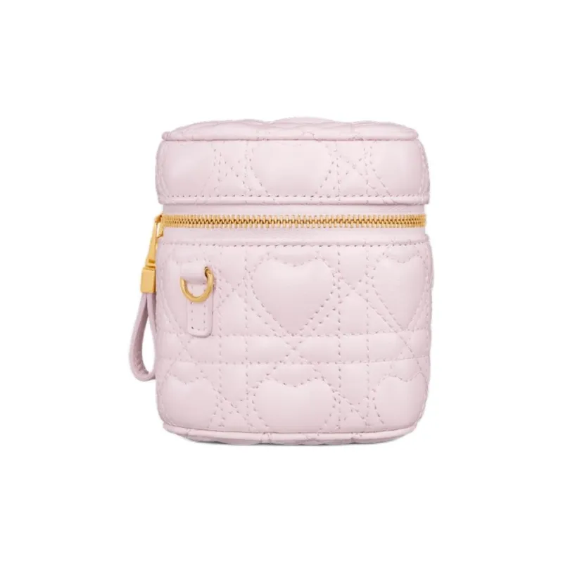 DIOR Sheepskin Makeup Bag Mini Women's Light Pink-1
