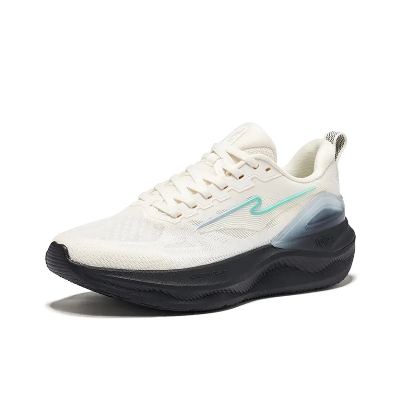 Erke Cushioning Breathable Rebound Low Top Casual Running Shoes Women's Microcrystal White-2