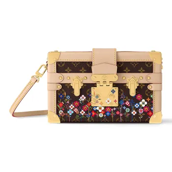 LOUIS VUITTON Takashi Murakami Village Co Financing PETITE MALLE Canvas Shoulder Bag Crossbody Bag Women's Brown