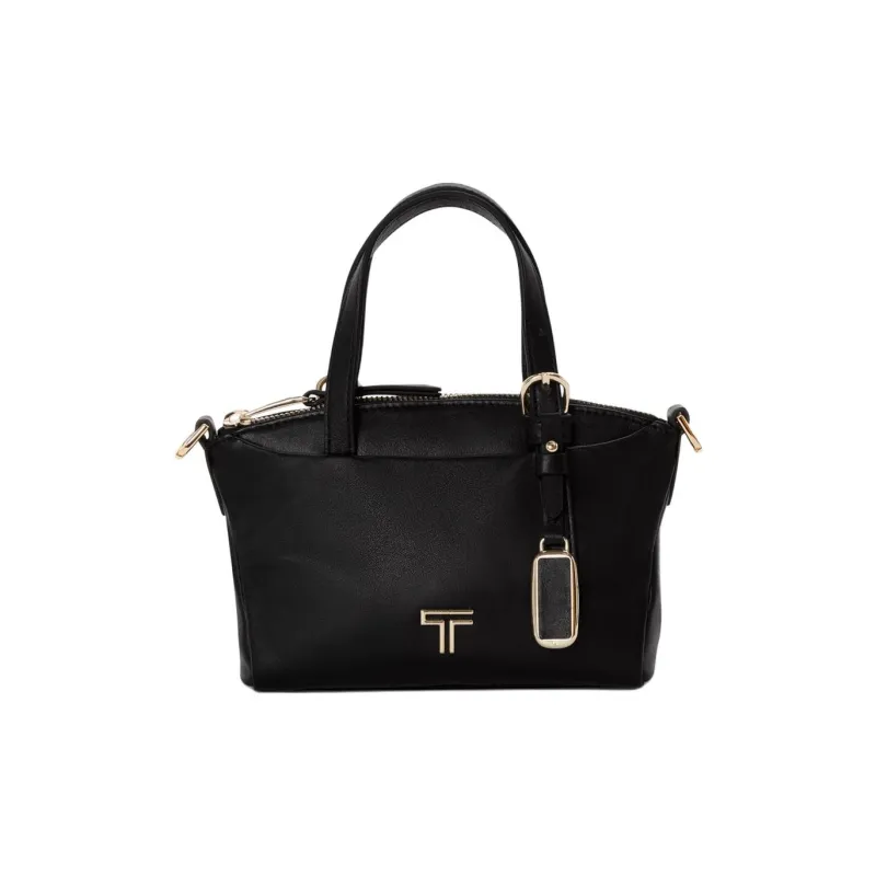 TUMI Leather Tote Bag Shopping Bag Shoulder Bag Crossbody Bag Handbag Mini Women's Black-1