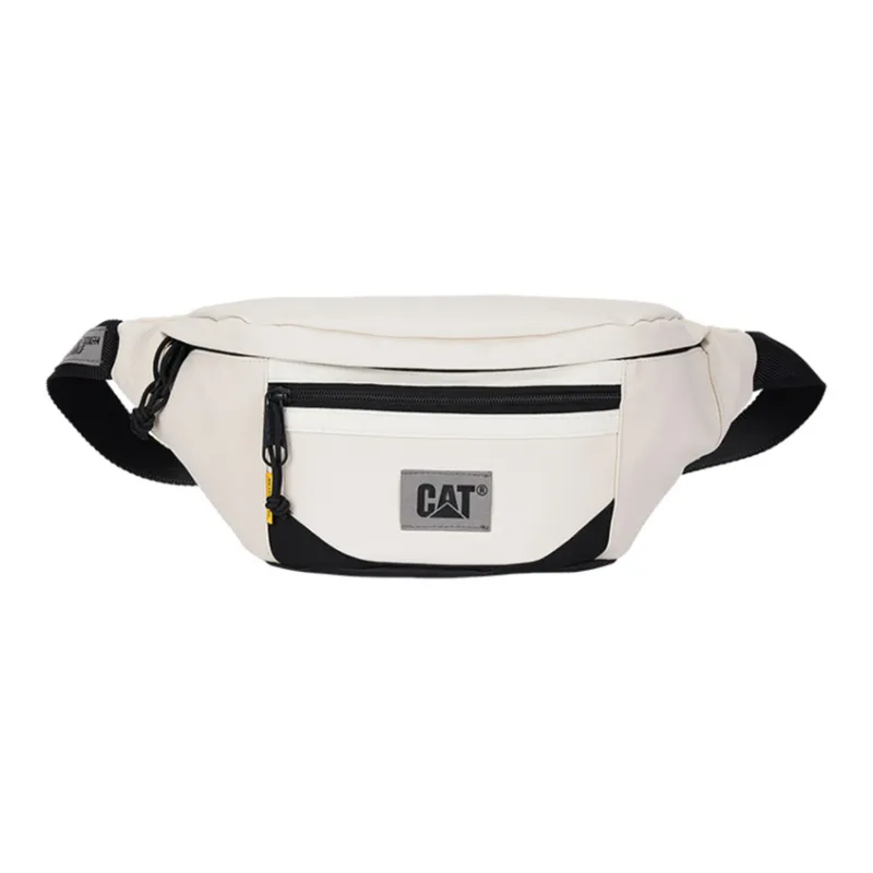 CAT PU Sling Bags, Crossbody Bag, Fanny Pack Unisex Black/Light Khaki/Olive Green-1