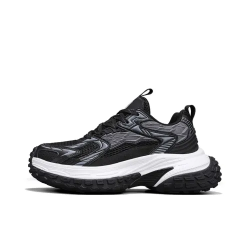 NFL Philadelphia Eagles Height Increasing Wear-Resistant Breathable Slip-Resistant Low-Top Chunky Sneakers Unisex Black