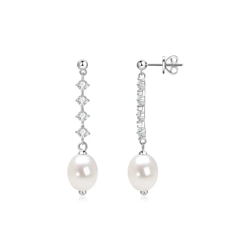 I Do Freshwater Pearl Earrings Women's-3