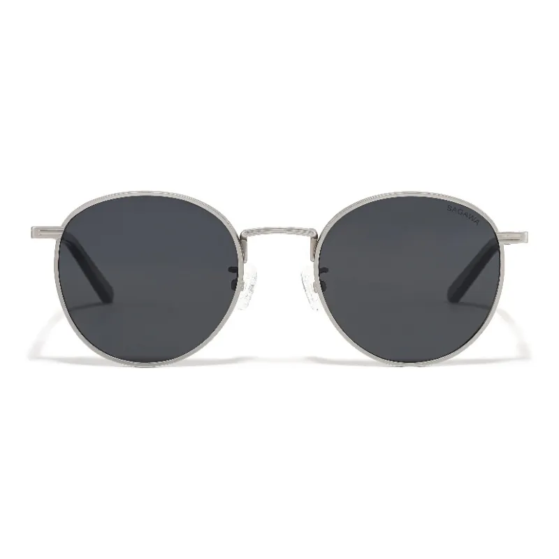 Sagawa Titanium Round Sunglasses Unisex-8