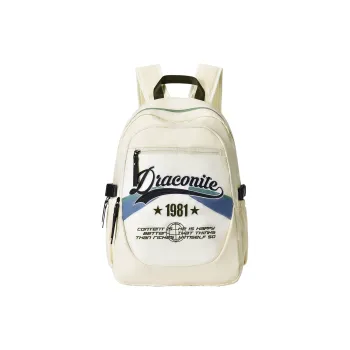 QRST Polyester Backpack Regular Unisex White