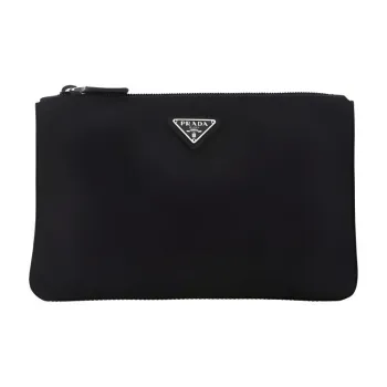 PRADA Nylon Makeup Bags Clutches Women's Black