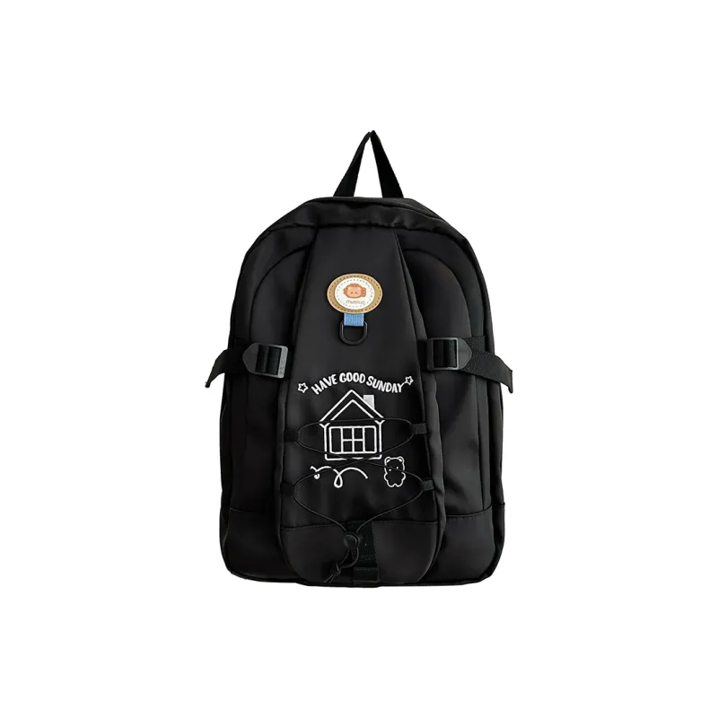 SUN ERATH&U Nylon Backpack Regular Women's Black/Yellow & Green/Yellow & Brown/Pink & Blue-0