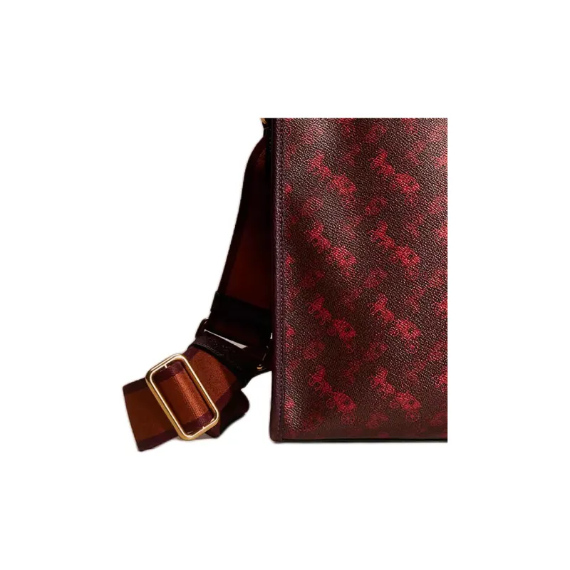 COACH Field Leather Tote Bag Shopping Bag Shoulder Bag Crossbody Bag Handbag Large Size Women's Ox Blood Red-2
