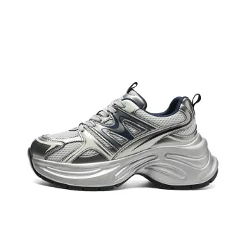 ZHR Shock Absorbers With Abrasion Resistant And Slip Resistant Properties Low Top Chunky Sneakers Women's
