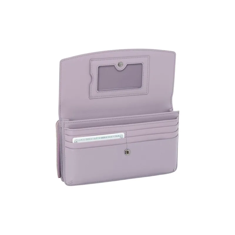 TUMI Leather Crossbody Wallets Women's Lavender-3
