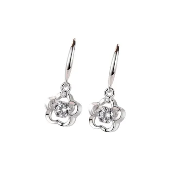 U state Sterling Silver 990 Earrings Women's