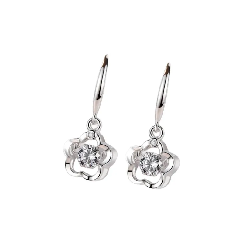 U state Sterling Silver 990 Earrings Women's-0