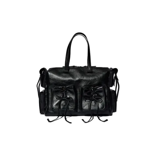 Acne Studios Calfskin Tote Bag, Shopping Bag, Handbag Women's Black