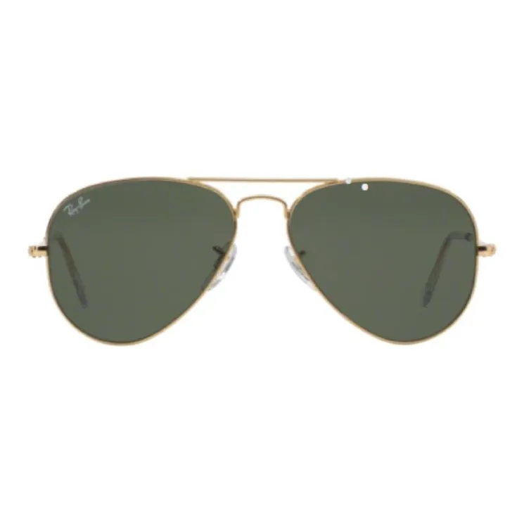 RayBan Metal Aviator Sunglasses Unisex Green-2