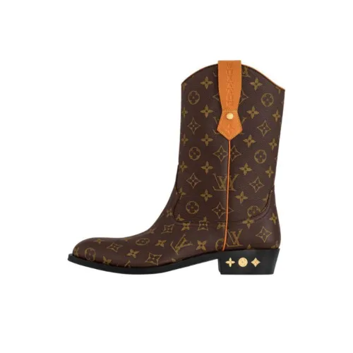 LOUIS VUITTON Rider Ankle Boots Men's Brown