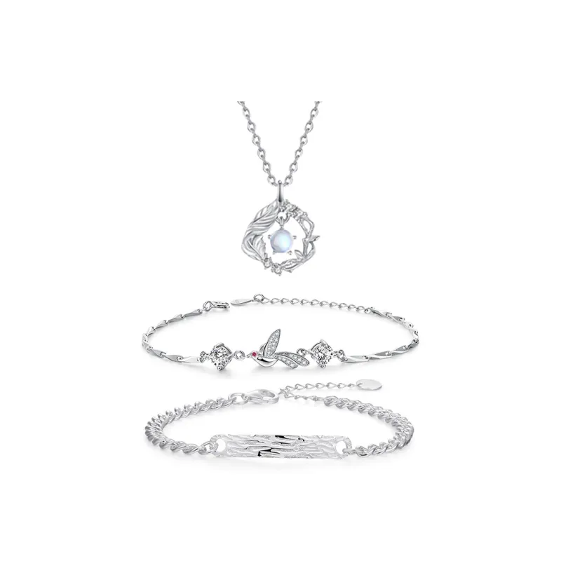 MULAFEN 999 Fine Silver Necklaces Women's-0