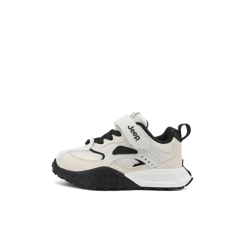 Jeep Anti Slip Wear Resistant Kids Lifestyle Shoes Light Beige White Kids'-0