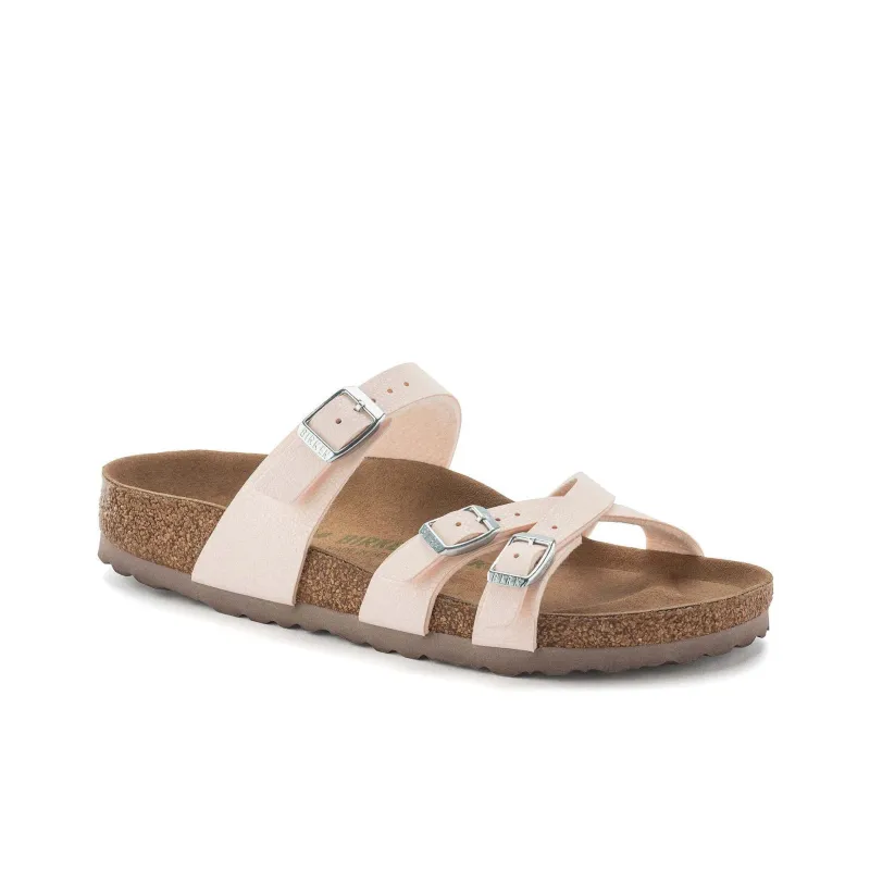 Birkenstock Franca Vegan EVA Quiet Odor-Resistant Slide Slippers Women's Beige Pink Regular-1