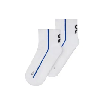On Court Mid Sock Mid Calf Socks Unisex 2 Pack White/Indigo