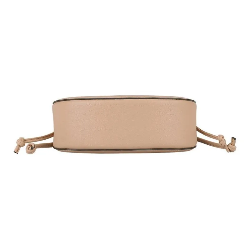 Mulberry Cow Leather Shoulder Bag Women's Light Brown-5