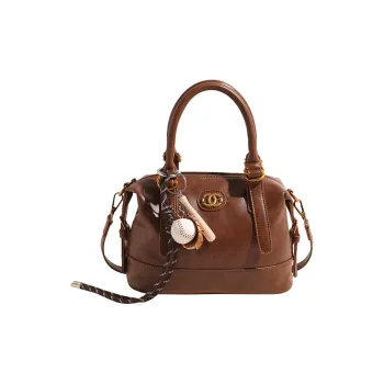 Meow In The Grass PU Shoulder Bag Crossbody Bag Handbag Regular Women's Black/Brown/Red