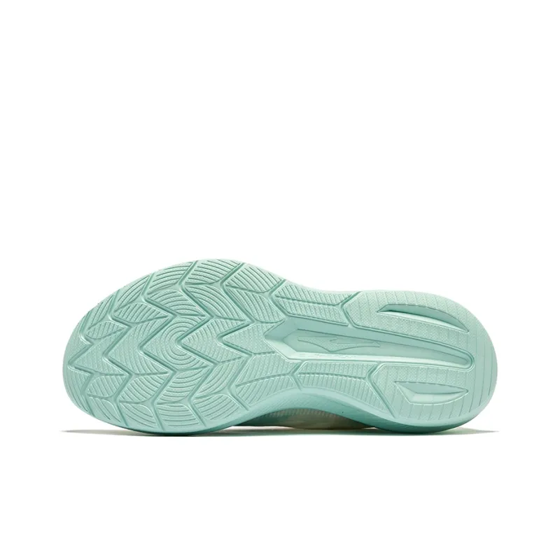 Erke Cushioning Rebound Wear-Resistant Low-Top Casual Running Shoes Men's White Green-4
