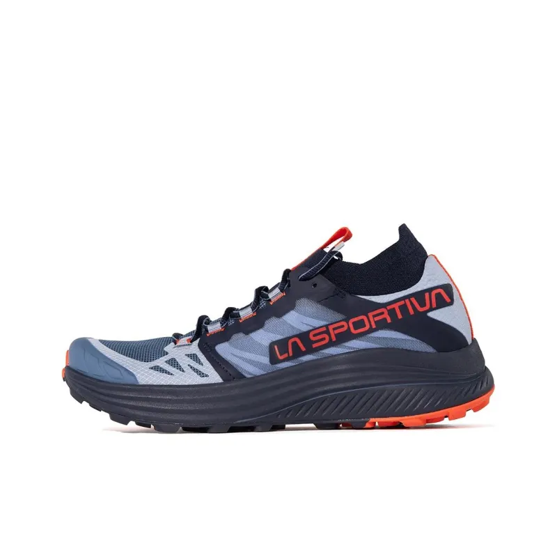 LA SPORTIVA Slip Resistant And Breathable Low Top Outdoor Shoes Women's Blue Orange-0