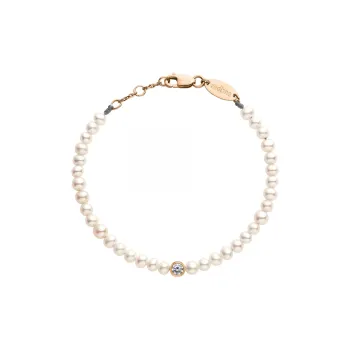 Redline 18K Rose Gold, Diamond, Cultured Pearl Bracelets Women's