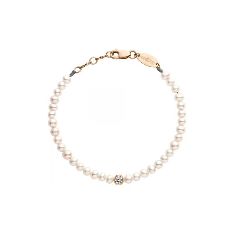 Redline 18K Rose Gold, Diamond, Cultured Pearl Bracelets Women's-0
