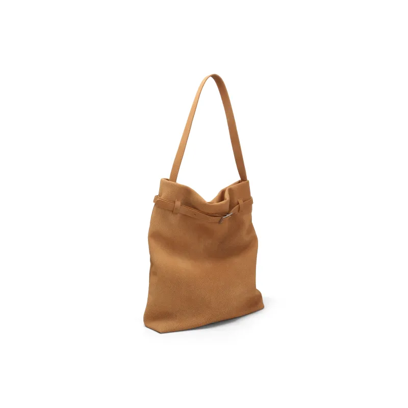 MZ HOUGE Cow Leather Shoulder Bag Large Size Women's Multicolor-5