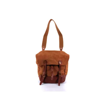 Alternative Country Canvas Bag, Crossbody Bag, Shoulder Bag Unisex Brown