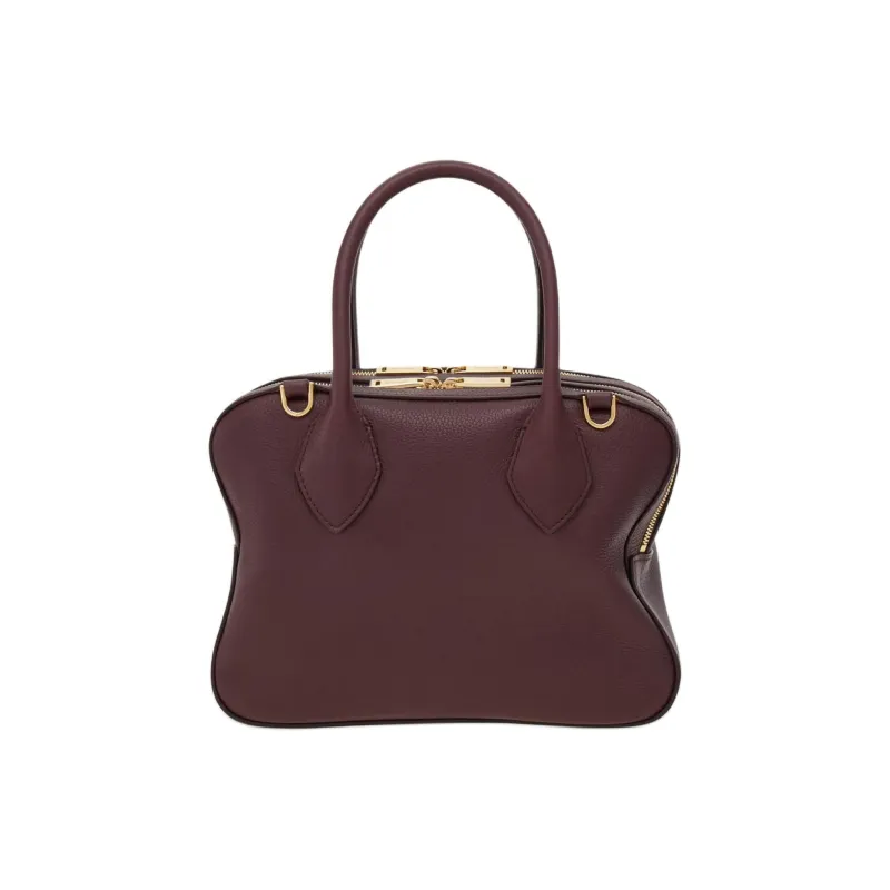 FERRAGAMO Calfskin One Shoulder Handbag Medium Size Women's Ox Blood Red-3