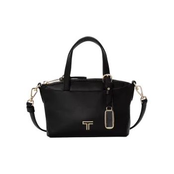 TUMI Leather Tote Bag Shopping Bag Shoulder Bag Crossbody Bag Handbag Mini Women's Black