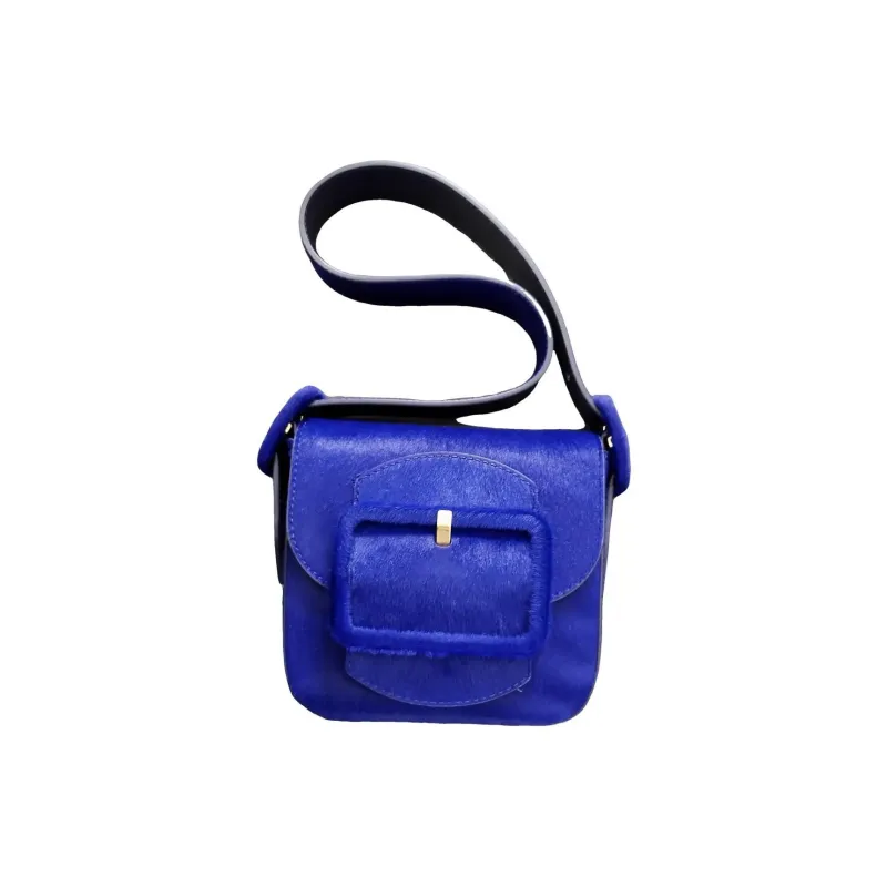 TORY BURCH Calfskin Crossbody Bag, Shoulder Bag Women's Blue-5