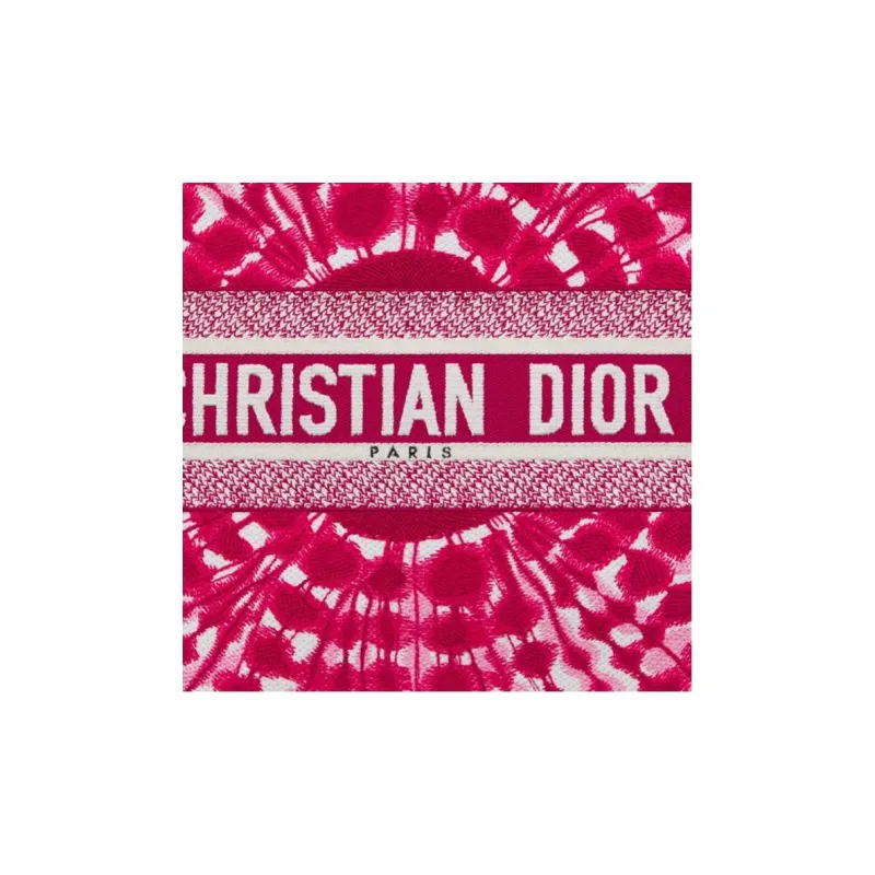 DIOR Miss Dior Cotton Tote Bag, Shopping Bag, Handbag Medium Size Women's Fuchsia-3