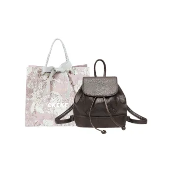 OKEKE PU Backpack Regular Women's Black/Coffee