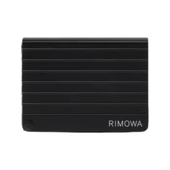 RIMOWA Aluminum Magnesium Alloy Card Holder Men's Black