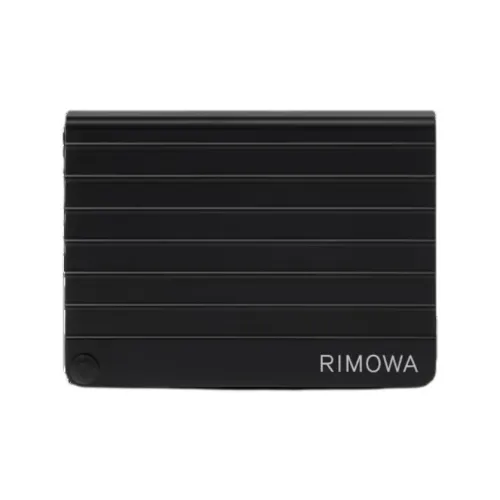RIMOWA Aluminum Magnesium Alloy Card Holder Men's Black