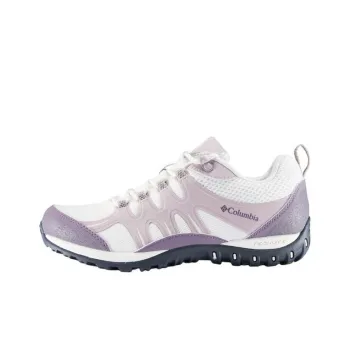 Columbia Peakfreak Anti Slip Wear Resistant Low Top Hiking Shoes Women's Purple White