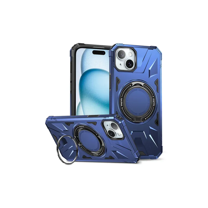 WILD DOLPHIN TPU Material Magnetic Rotating Magsafe Stand Phone Case Compatible With Apple 16/15/14-1
