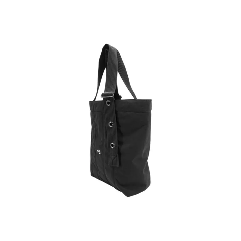 Y 3 Polyester With Canvas Tote Bag Shopping Bag Shoulder Bags Regular Men's Black-2