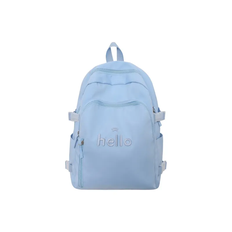 GOBLIN SHARKS 1759 Nylon Backpack Small Size Unisex White/Black/Blue/Green/Yellow-39